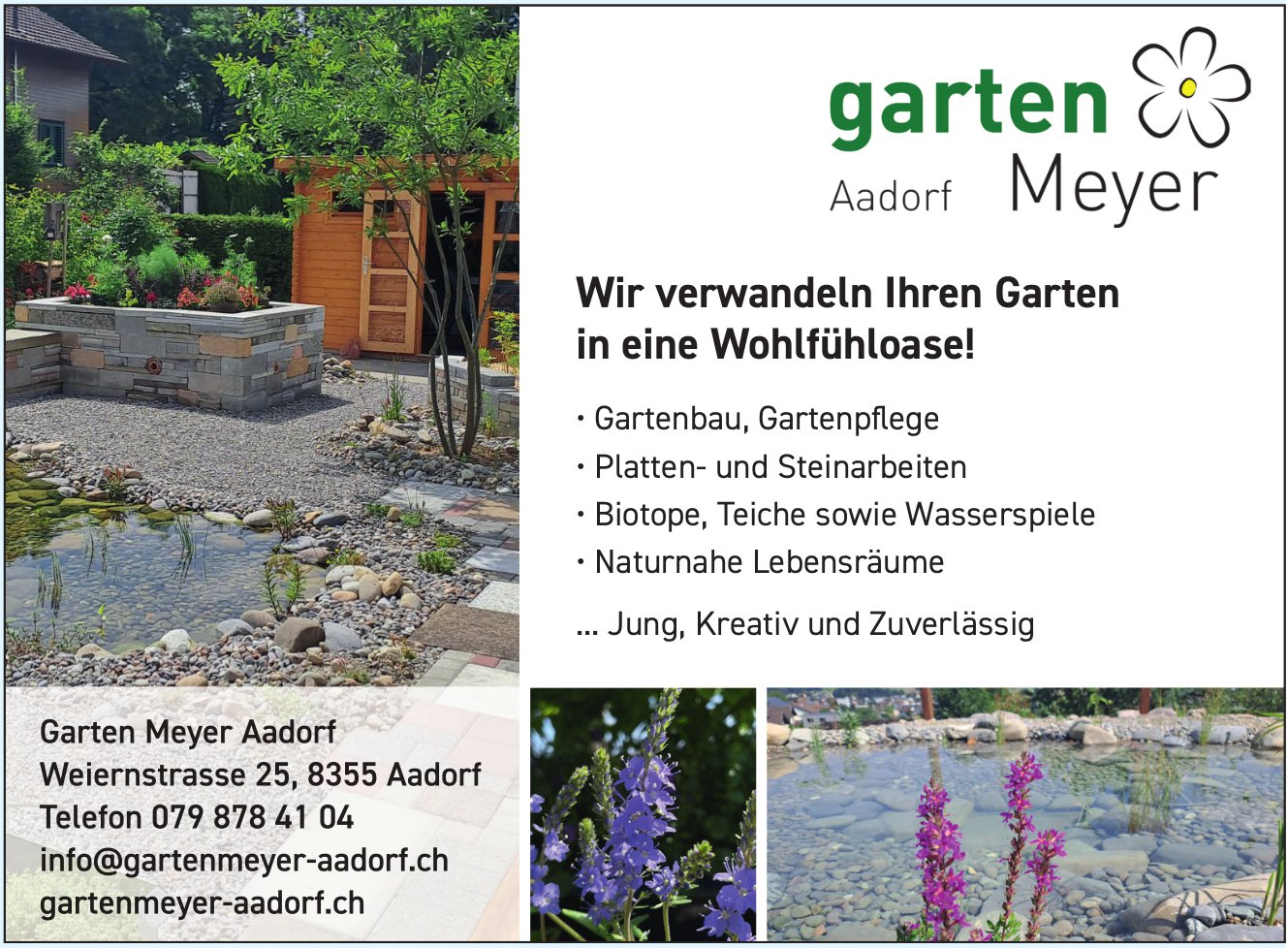 Garten Meyer, Aadorf - Wir verwandeln Ihren Garten in eine Wohlfühloase!