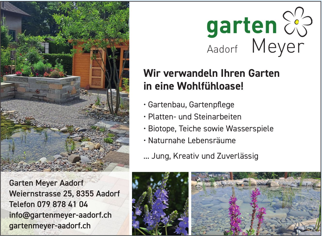 Garten Meyer, Aadorf - Wir verwandeln Ihren Garten in eine Wohlfühloase!