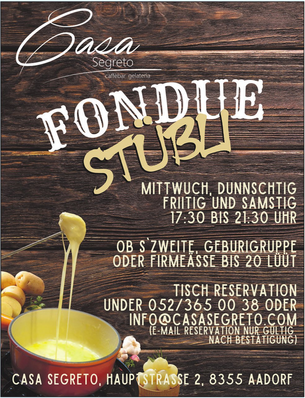 Fondue Stübli - Casa Segreto, Aadorf