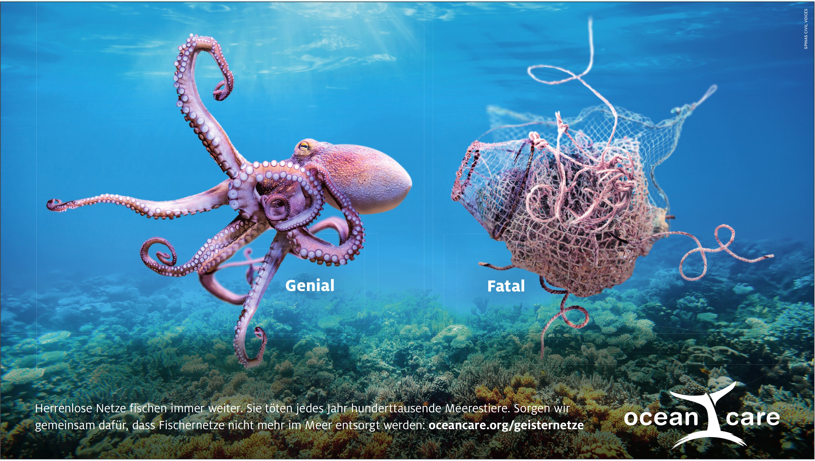 Ocean Care - Herrenlose Netze fischen immer weiter