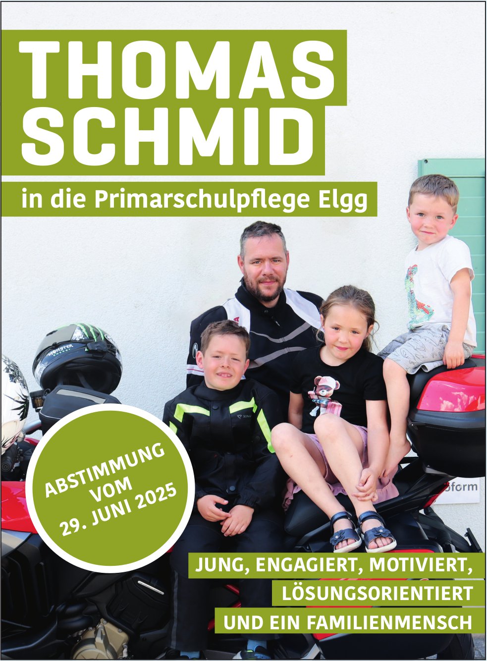 Elgg - Thomas Schmid in die Primarschulpflege