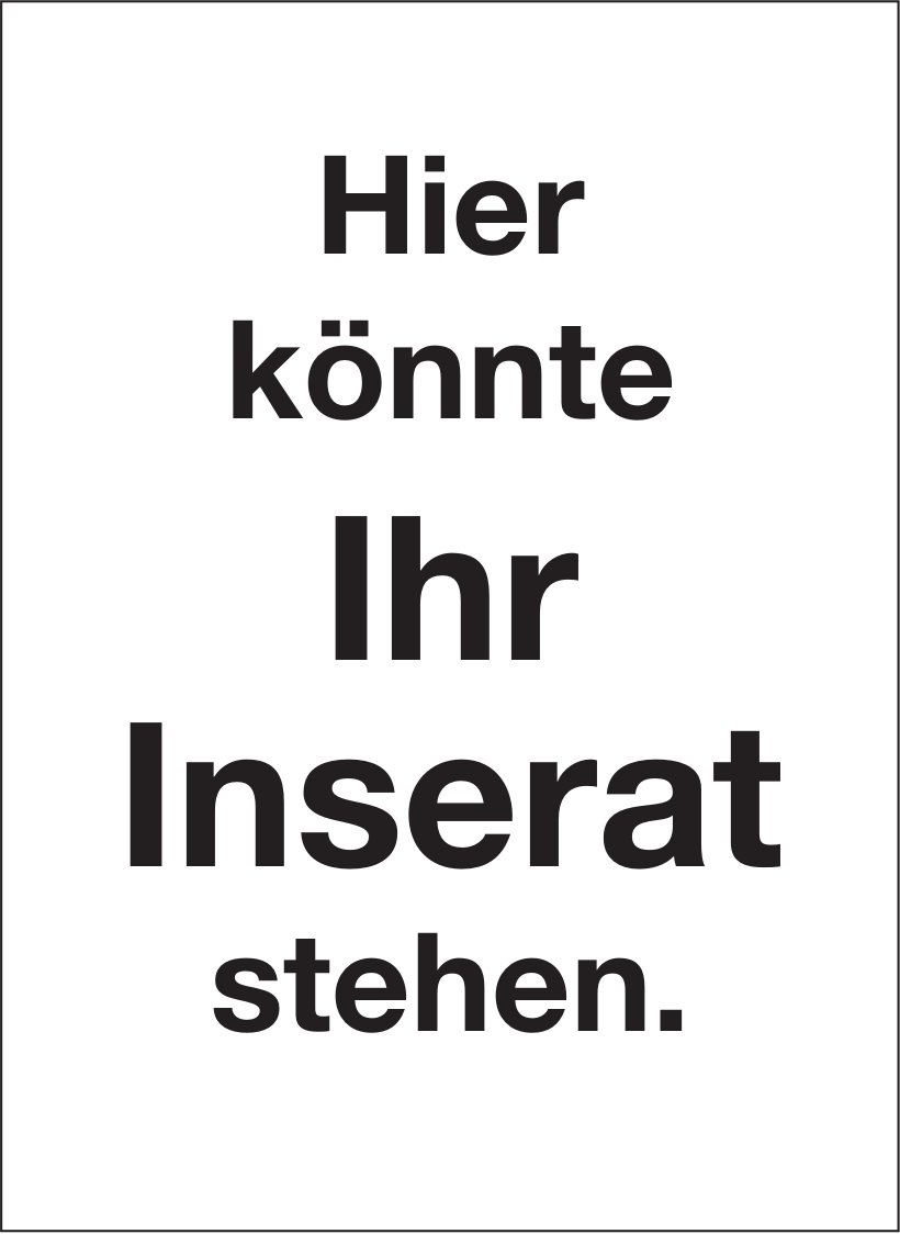 Elgger/Aadorfer Zeitung, Hier könnte Ihr Inserat stehen.