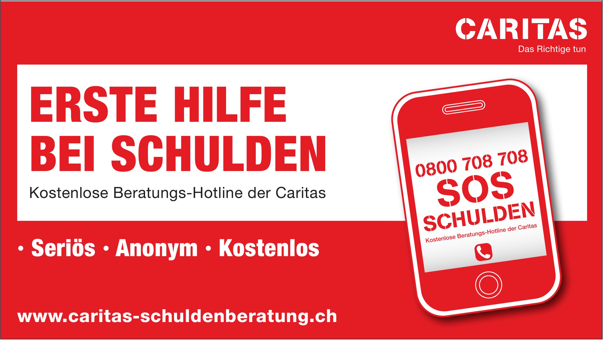 Caritas Schuldenberatung - Erste Hilfe bei Schulden