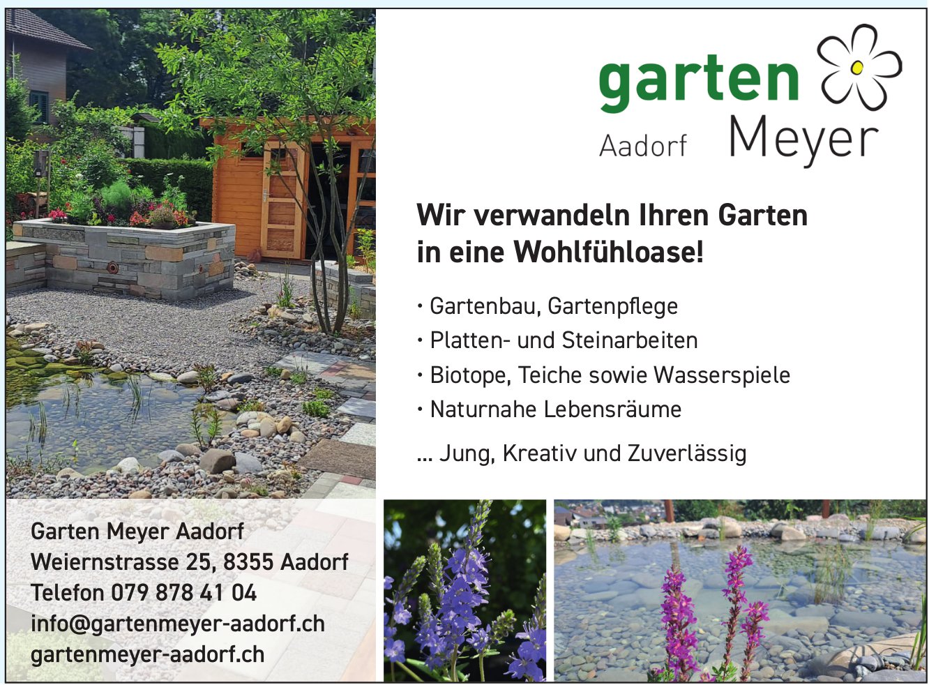 Garten Meyer, Aadorf - Wir verwandeln Ihren Garten in eine Wohlfühloase!