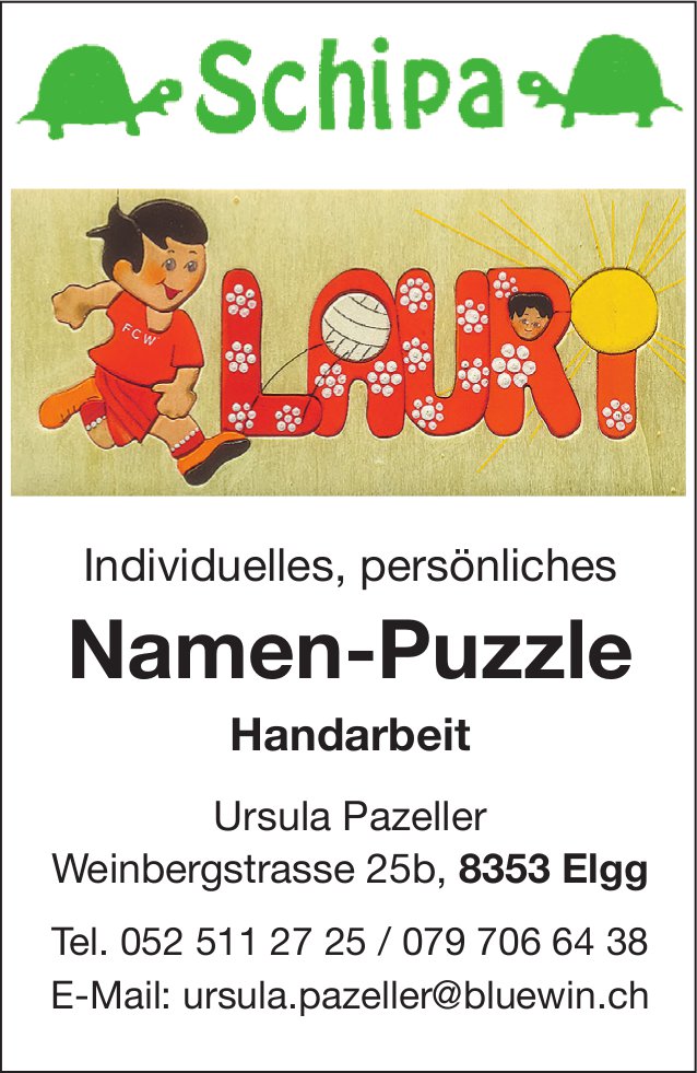 Schipa, Elgg - Namen-Puzzle