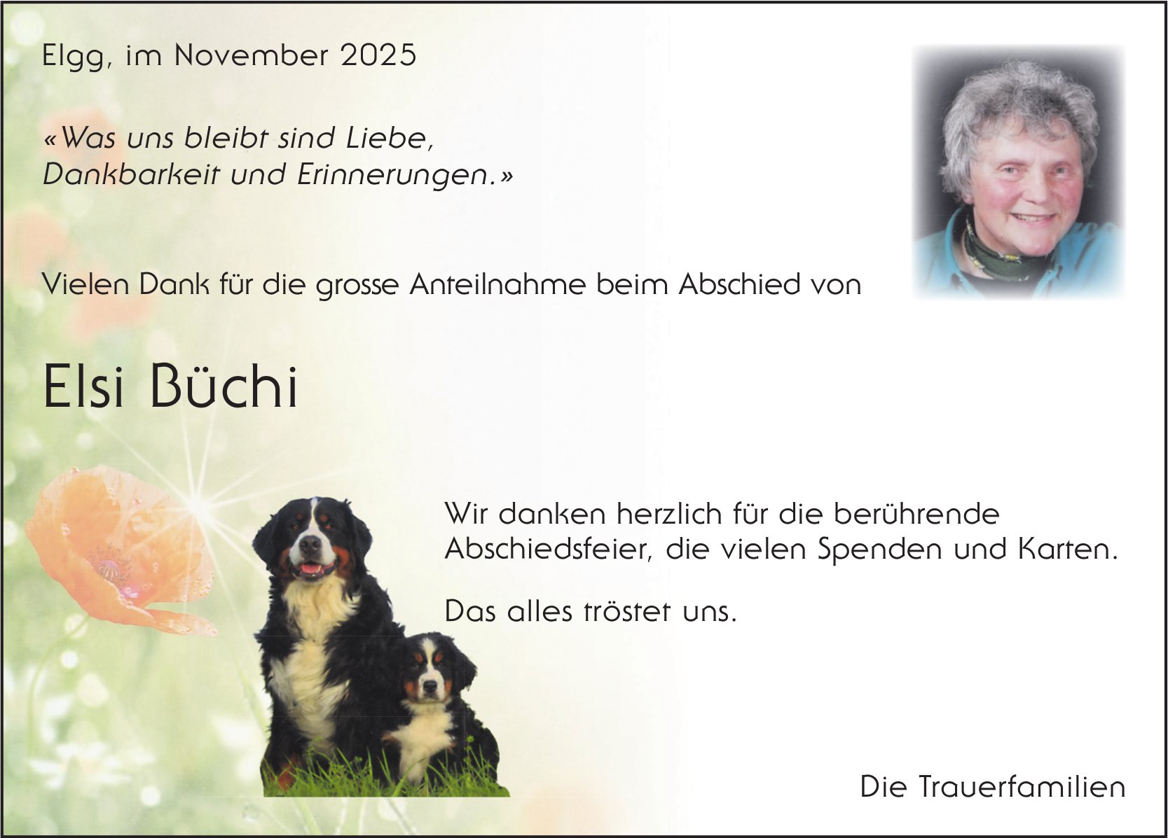 Büchi Elsi, im November 2025 / DS