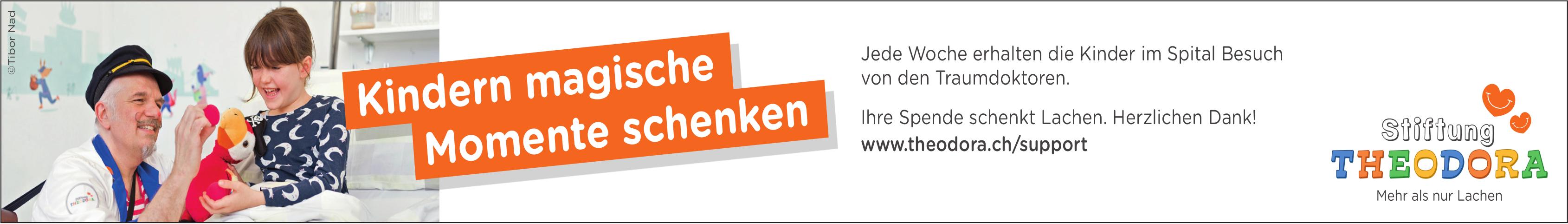 Stiftung Theodora, Lachen - Jede Woche erhalten die Kinder im Spital Besuch Kindern magische