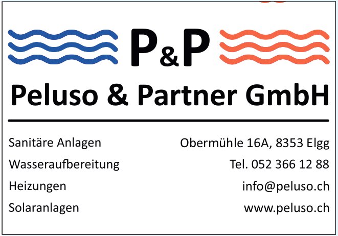 Peluso & Partner GmbH, Elgg - Sanitäre Anlagen, Wasseraufbereitung,  Heizungen & Solaranlagen