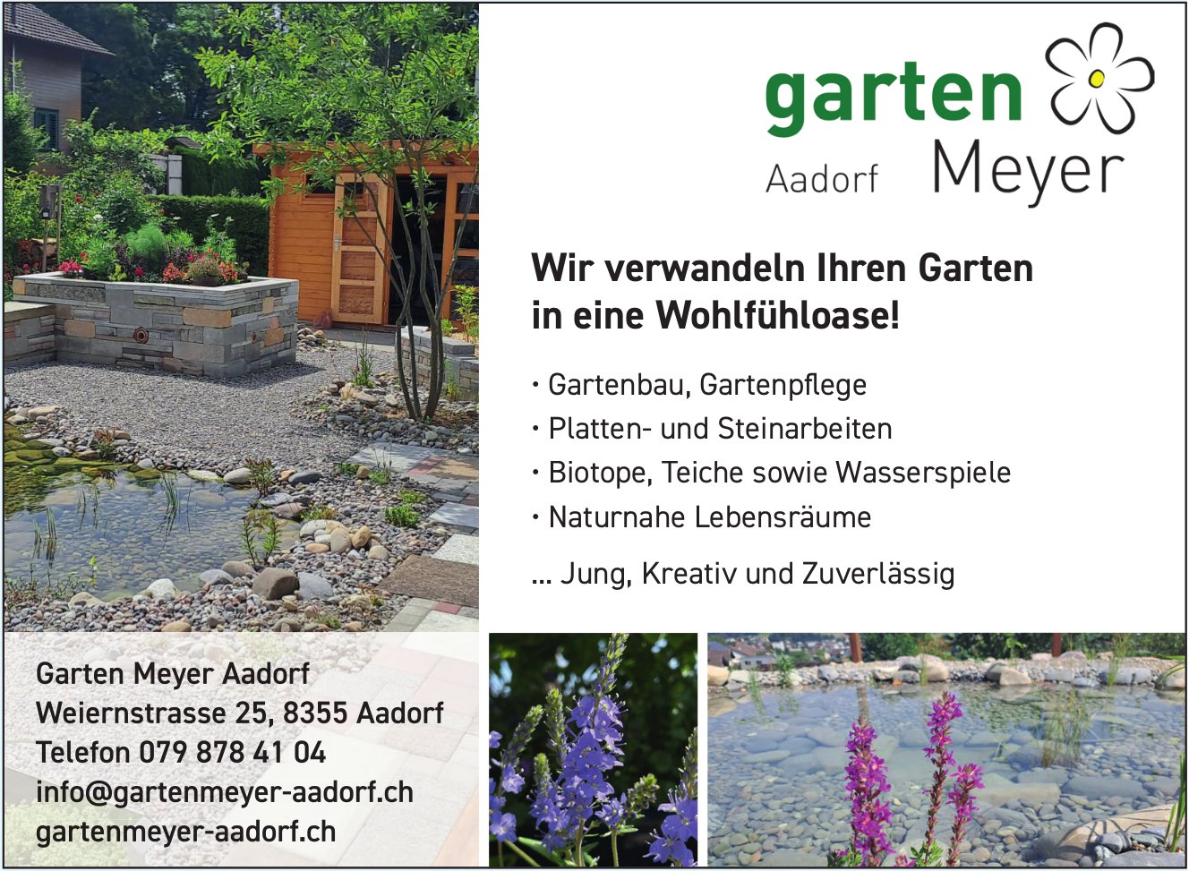 Garten Meyer, Aadorf - Wir verwandeln Ihren Garten in eine Wohlfühloase!