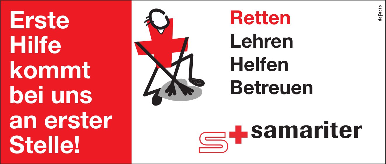 Samariter - Erste Hilfe kommt bei uns an erster Stelle!
