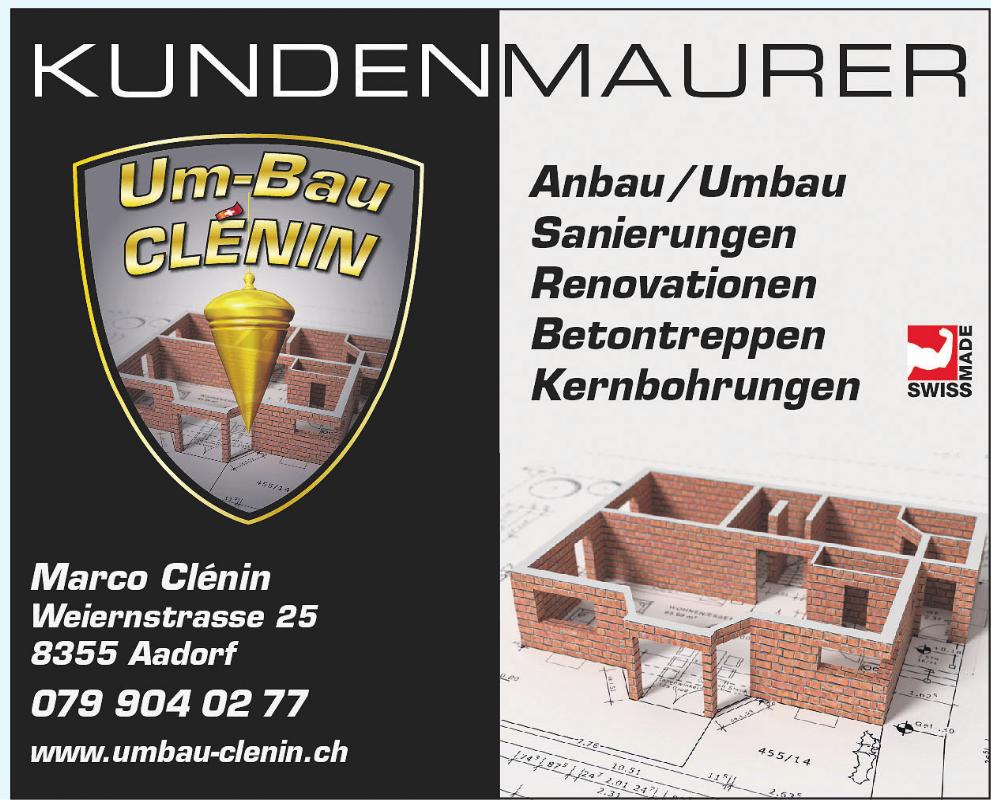 Marco Clénin, Aadorf - Kundenmaurer