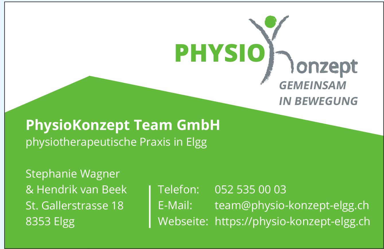 PhysioKonzept Team GmbH, Elgg - Gemeinsam in Bewegung