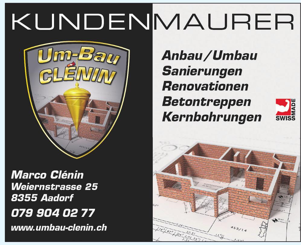 Marco Clénin, Aadorf - Kundenmaurer