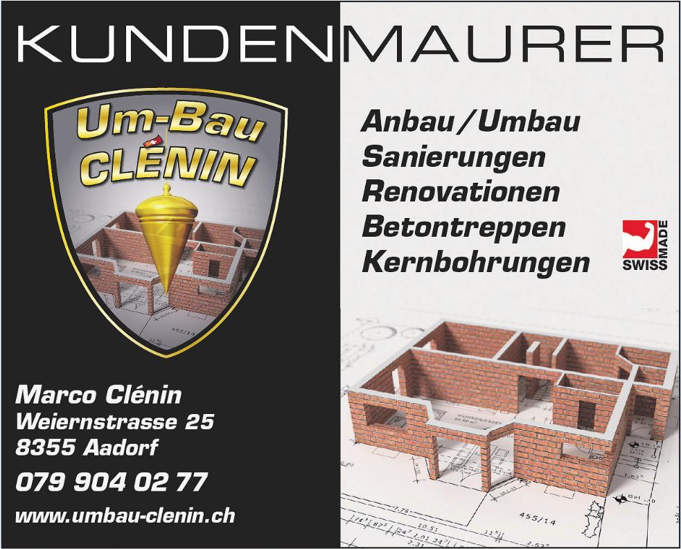 Marco Clénin, Aadorf - Kundenmaurer