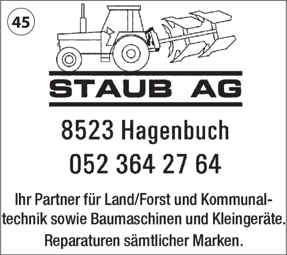 STABU AG, Hagenbuch - Ihr Partner für Land/Forst und Kommunaltechnik sowie Baumaschinen und Kleingeräte.