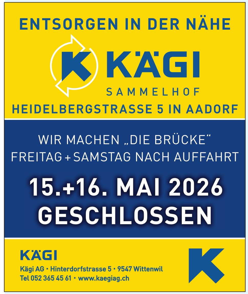 Kägi AG, Wittenwil - ENTSORGEN IN DER NÄHE