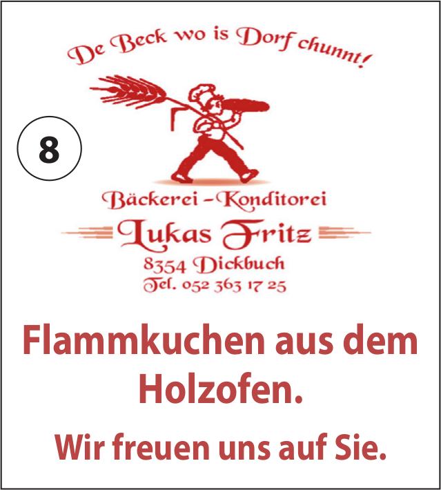 Lukas Fritz, Dickbuch - Flammkuchen aus dem Holzofen.