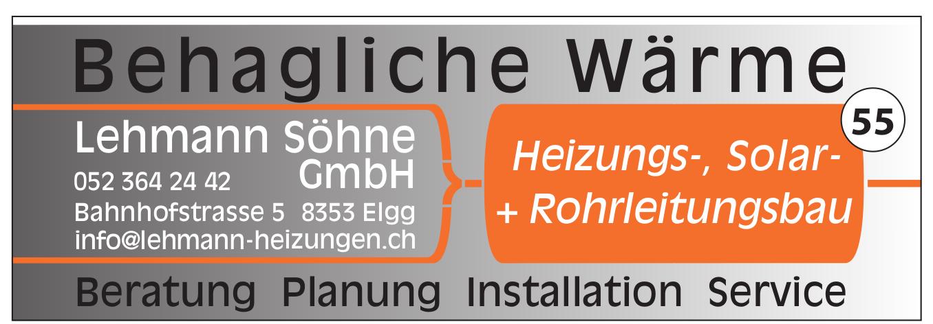 Lehmann Söhne GmbH, Elgg - Beratung und Planung