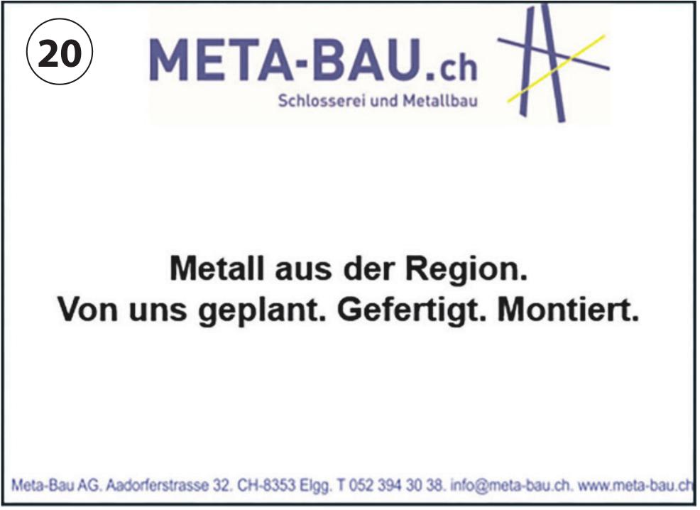 Meta-Bau AG, Metall aus der Region. Von uns geplant. Gefertigt. Montiert.