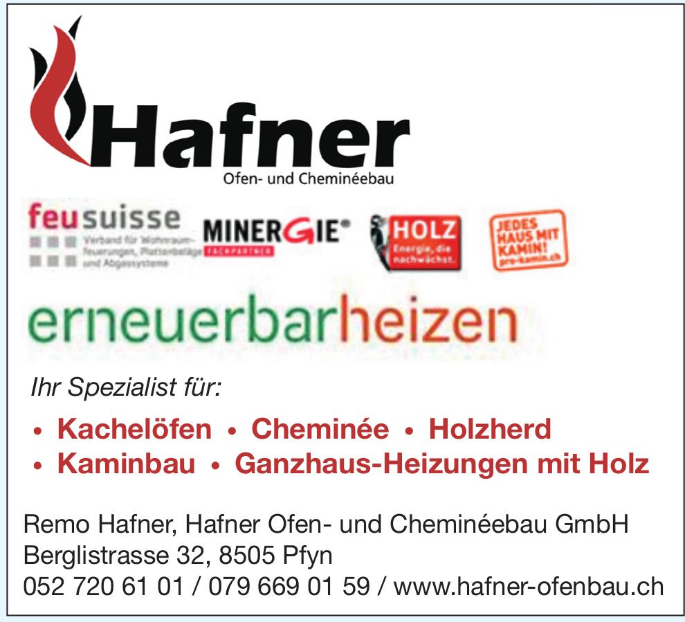 Hafner Ofen- und Cheminéebau, Pfyn - erneuerbar heizen