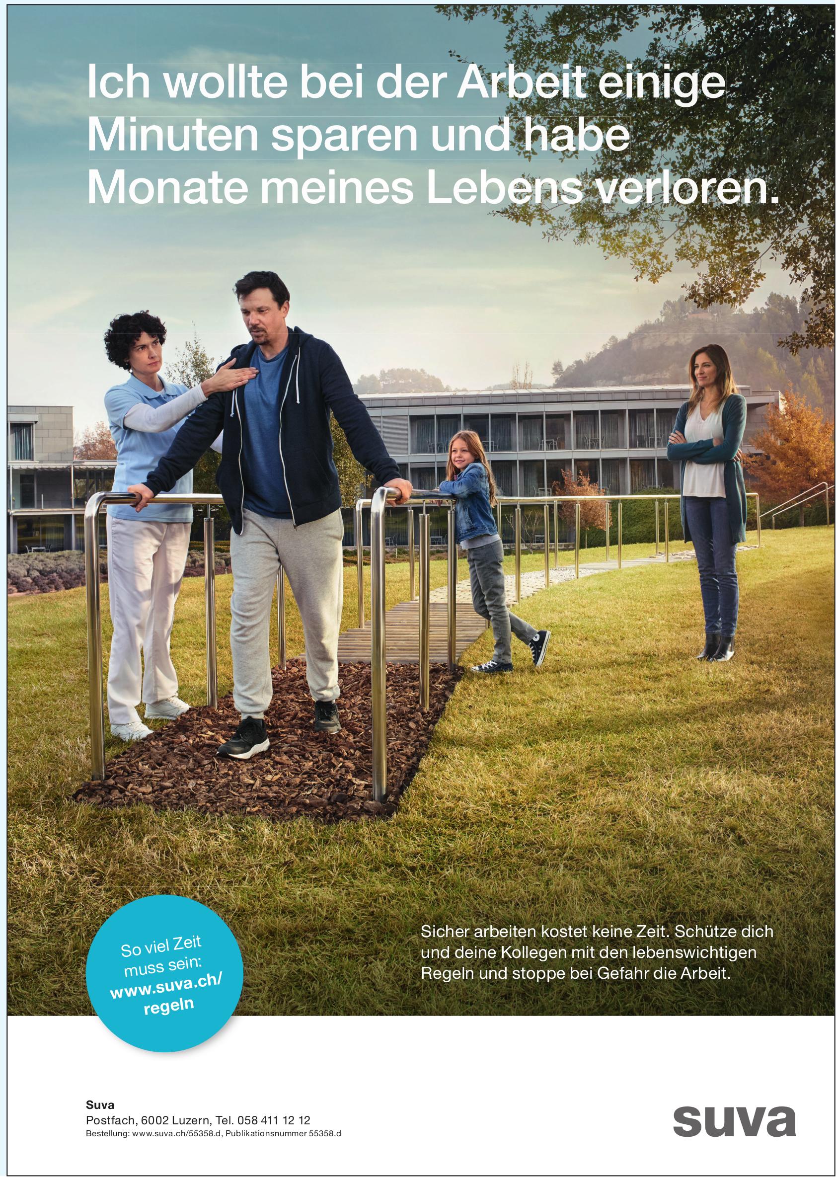 Suva, Luzern - Ich wollte bei der Arbeit einige Minuten sparen und habe Monate meines Lebens verloren.