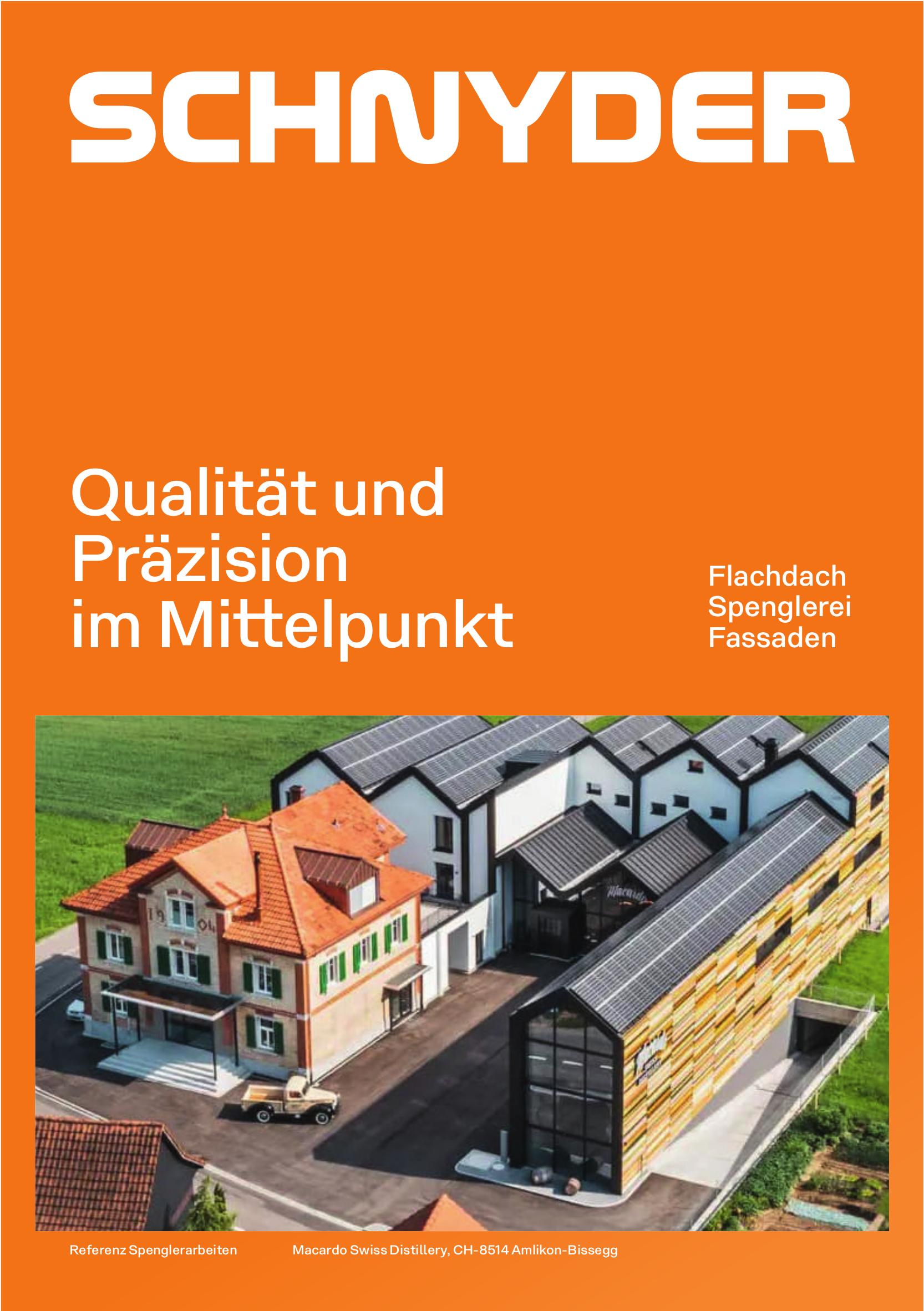 SCHNYDER, Amlikon-Bissegg - Qualität und Präzision im Mittelpunkt