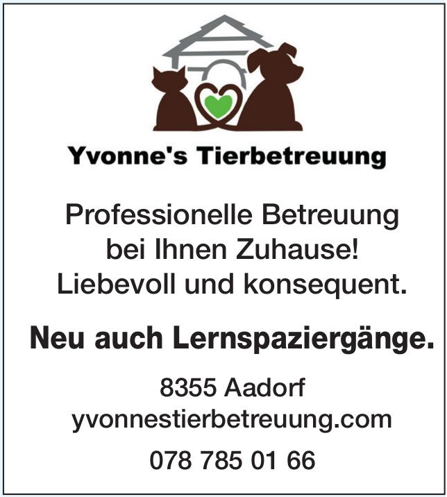 Yvonne's Tierbetreuung, Aadorf - Professionelle Betreuung bei Ihnen Zuhause!