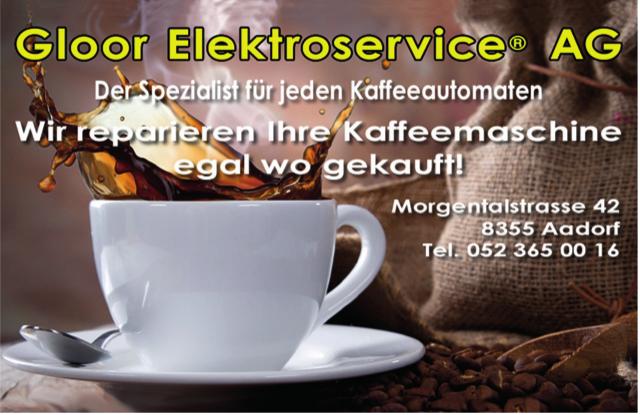 Gloor Elektroservice AG, Aadorf - Der Spezialist für jeden Kaffeeautomaten