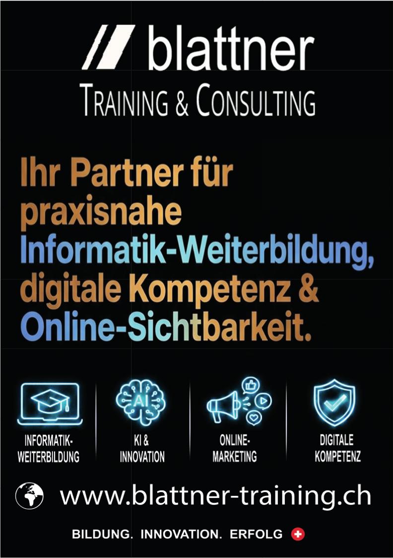 blattner TRAINING & CONSULTING, Ihr Partner für praxisnahe Informatik-Weiterbildung, digitale Kompetenz & Online-Sichtbarkeit.