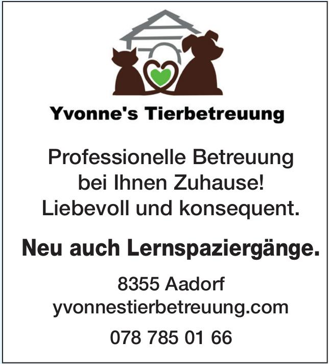 Yvonne's Tierbetreuung, Aadorf - Professionelle Betreuung bei Ihnen Zuhause!
