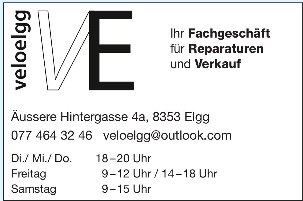 Velo Elgg, Elgg, Ihr Fachgeschäft für Reparaturen und Verkauf