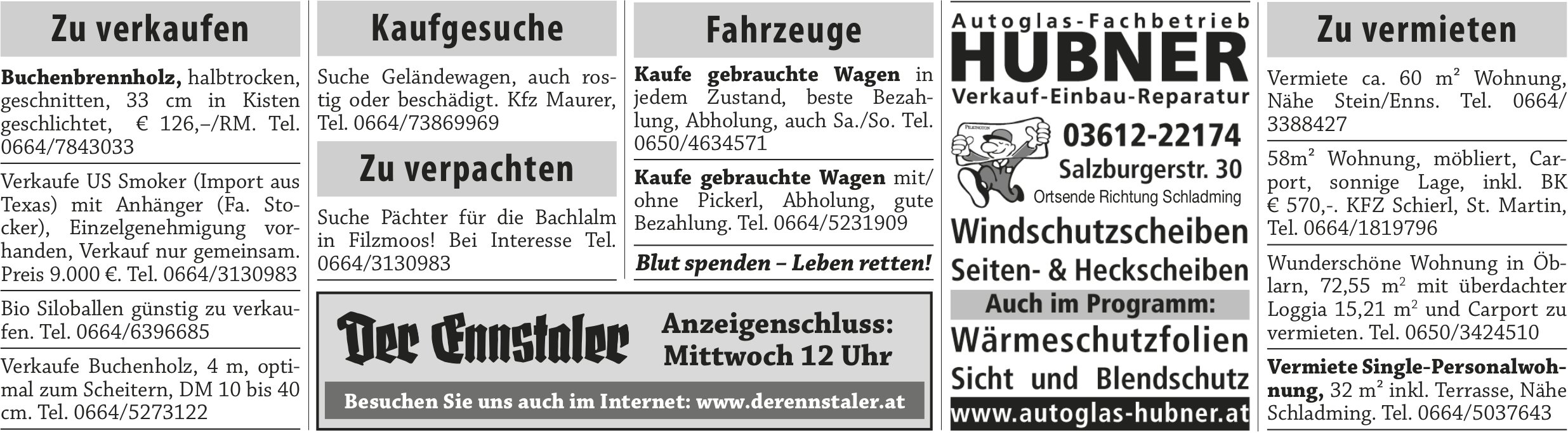 Kleinanzeigen