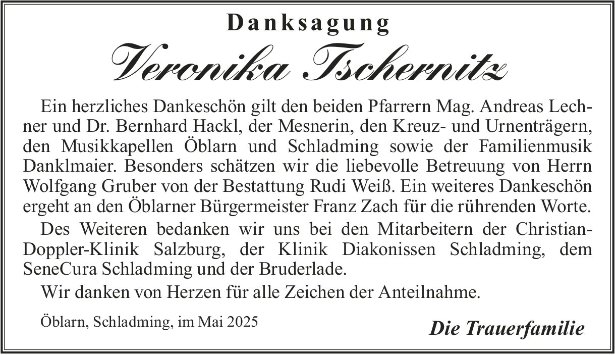 Veronika Tschernitz, im Mai 2025 / DS