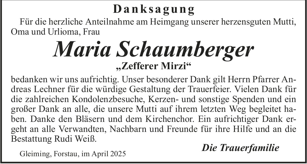 Maria Schaumberger, im Mai 2025 / DS