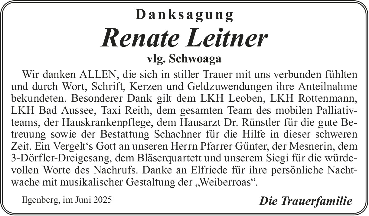 Leitner Renate, im Juli 2025 / DS