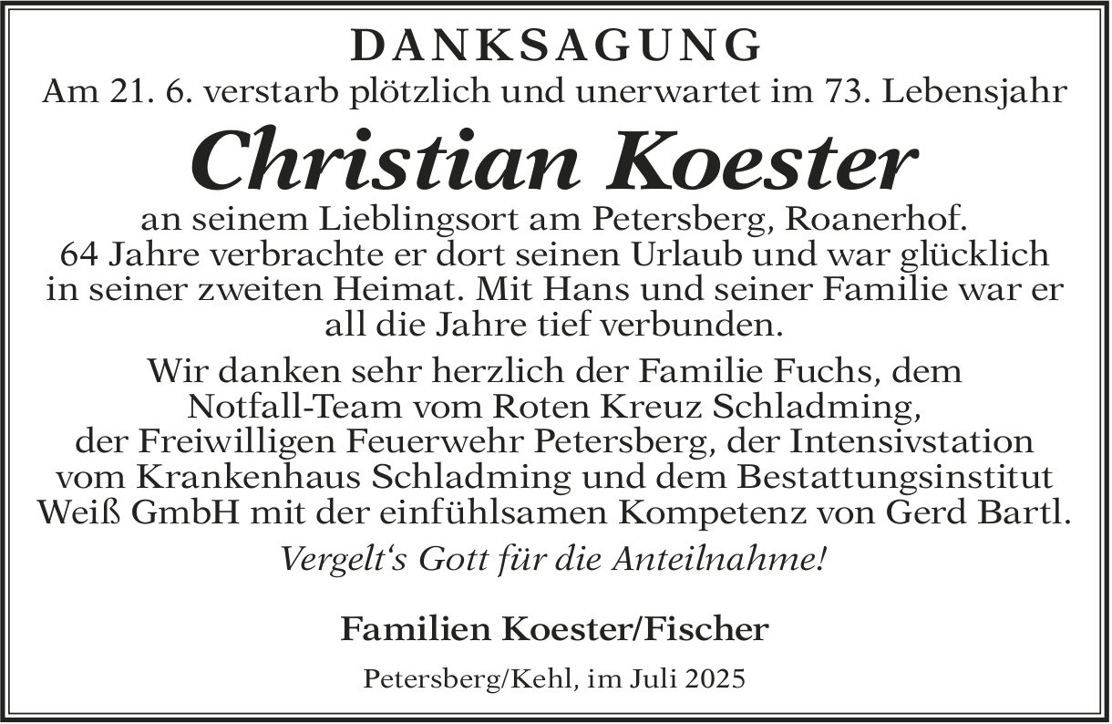 Koester Christian / TA