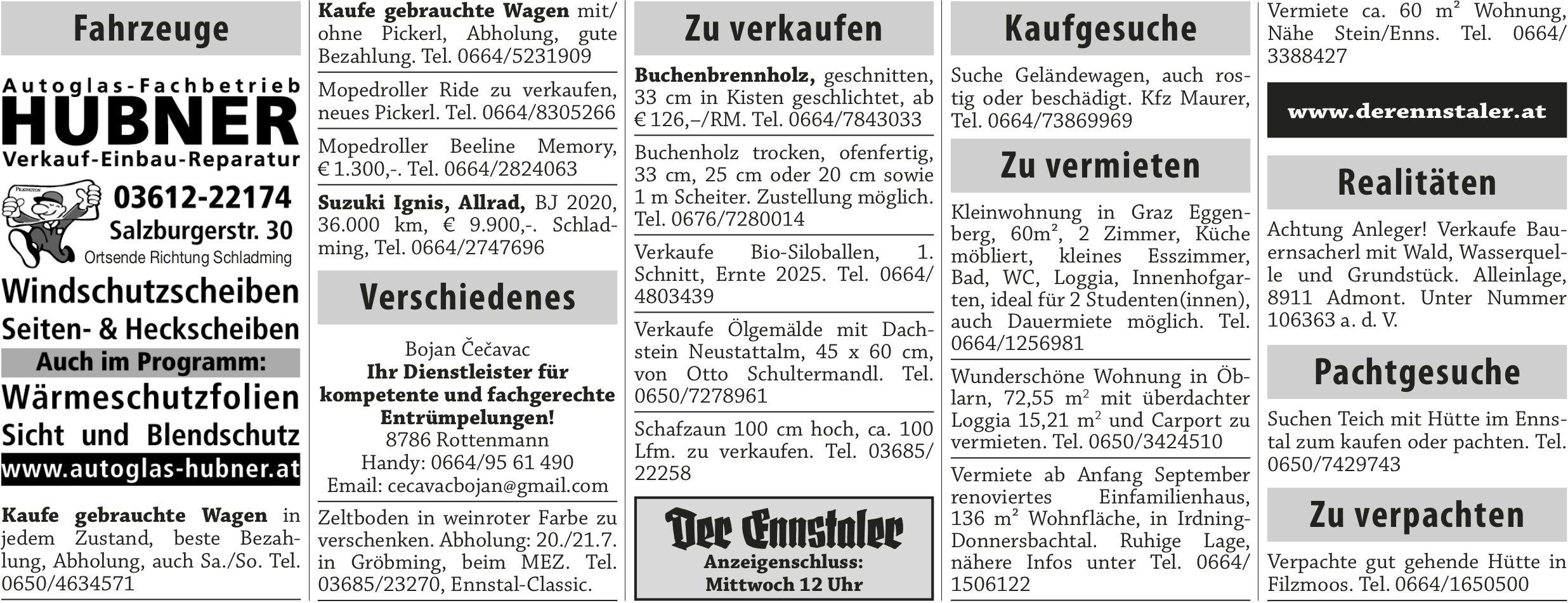 Kleinanzeigen