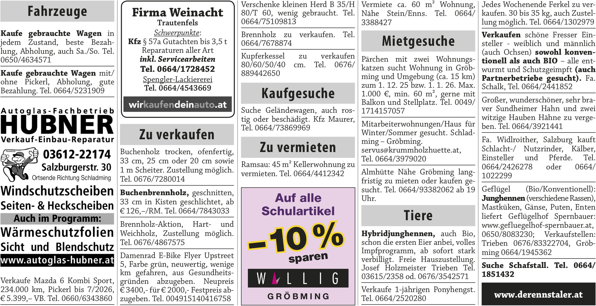 Kleinanzeigen