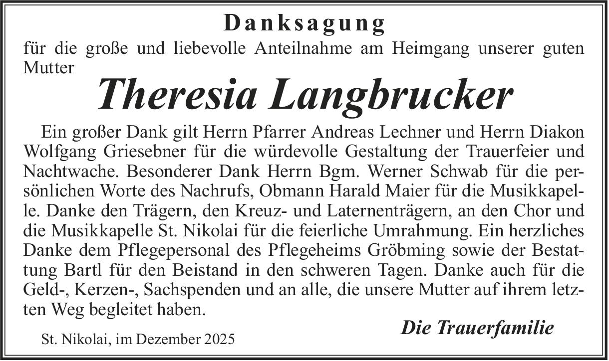 Theresia Langbrucker, im Dezember 2025 / DS