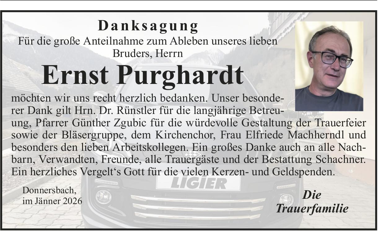 Purghardt Ernst, im Januar 2026 / DS