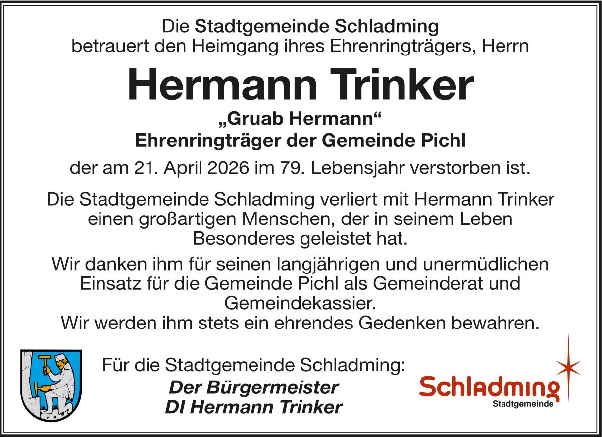 Trinker Hermann, April 2026 / TA