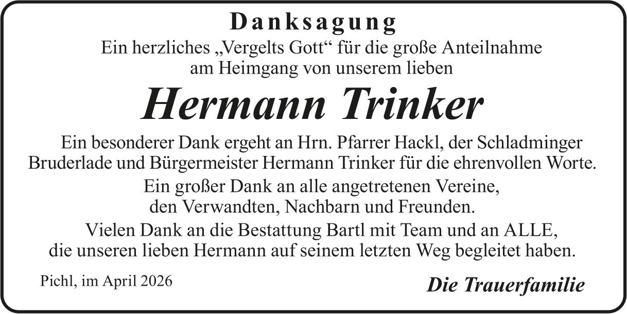 Trinker Hermann, im August 2026 / DS