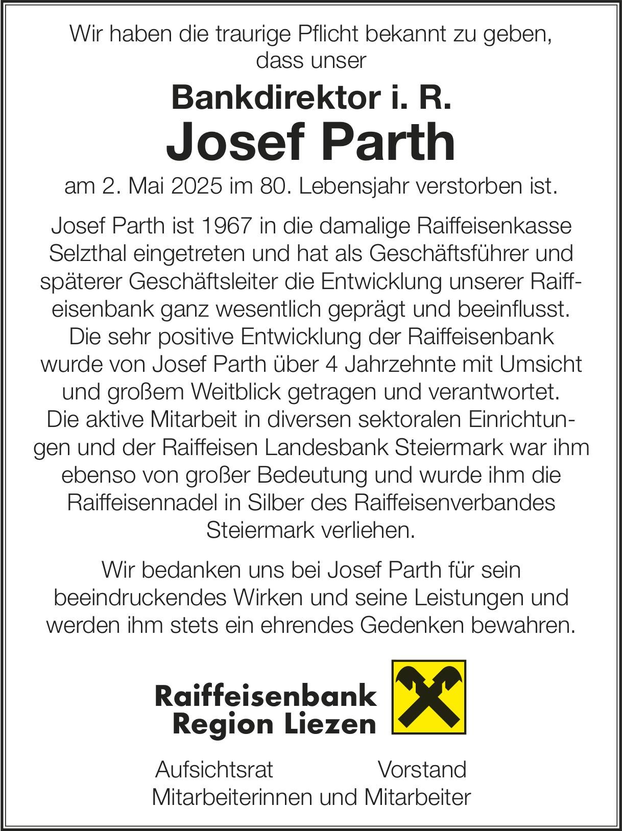 Parth Josef, Mai 2025 / TA