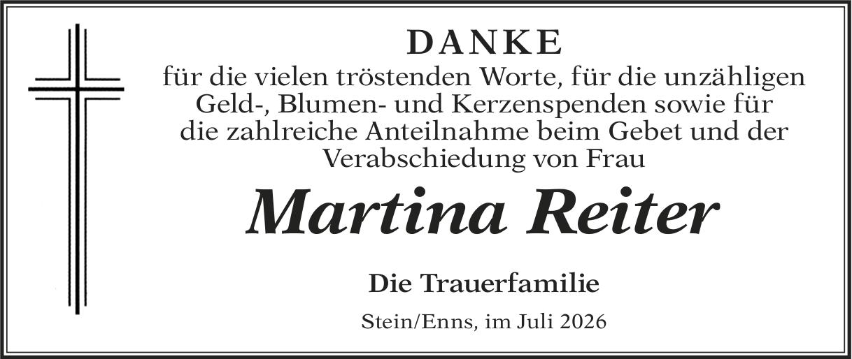 Reiter Martina, im Juli 2026 / DS