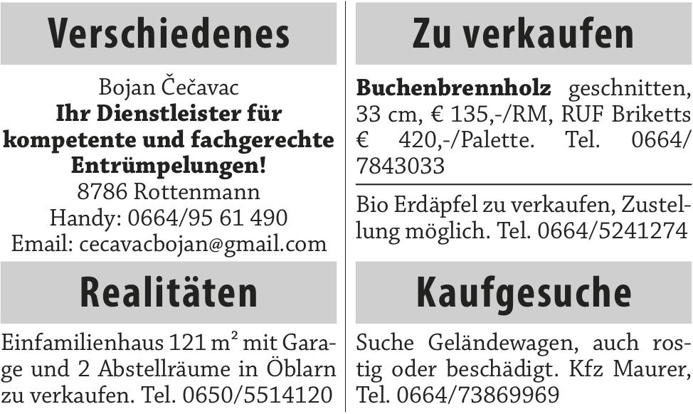 Kleinanzeigen