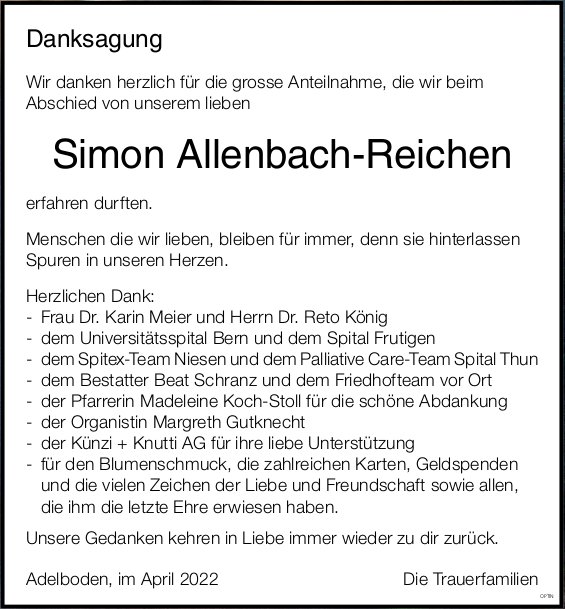 Simon Allenbach-Reichen, im April 2022 / DS