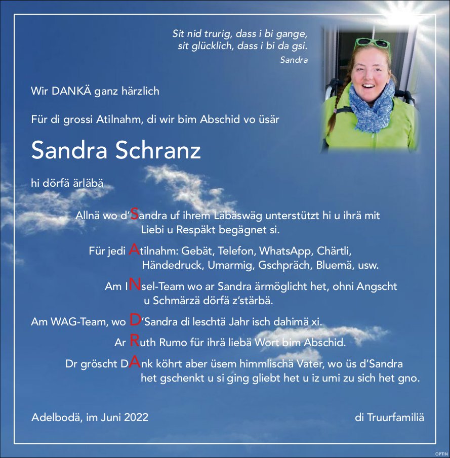Sandra Schranz, im Juni 2022 / DS