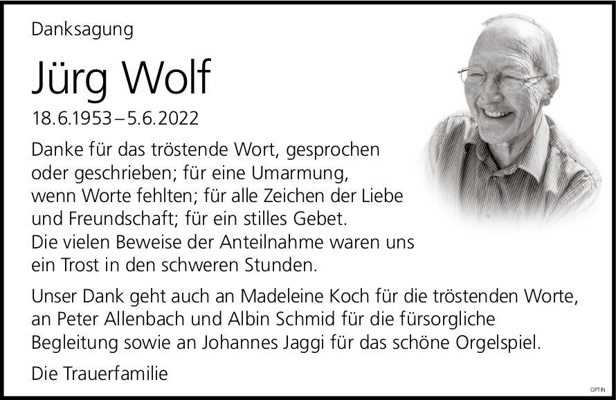 Jürg Wolf, im Juli 2022 / DS