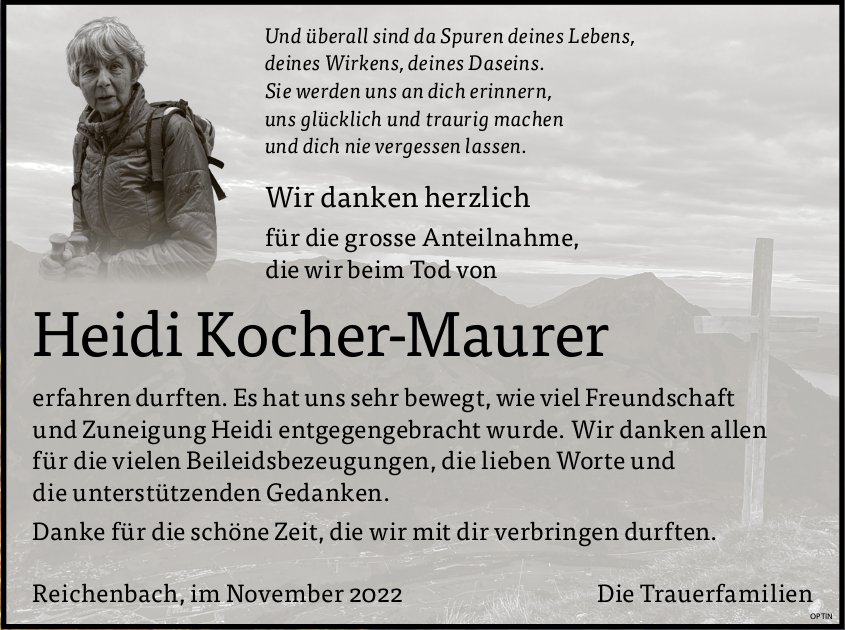 Heidi Kocher-Maurer, im November 2022 / DS