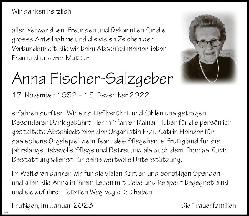 Anna Fischer-Salzgeber, im Januar 2023 / DS
